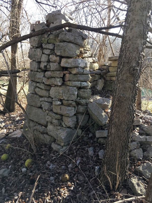 Old structure along the way, maybe furnace?
